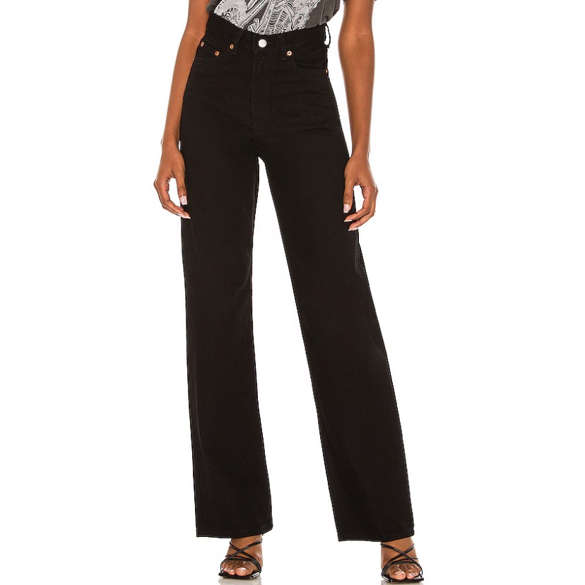 Nwt Black Dr. Denim “Echo” Straight Leg Sky High Jeans Sz 25